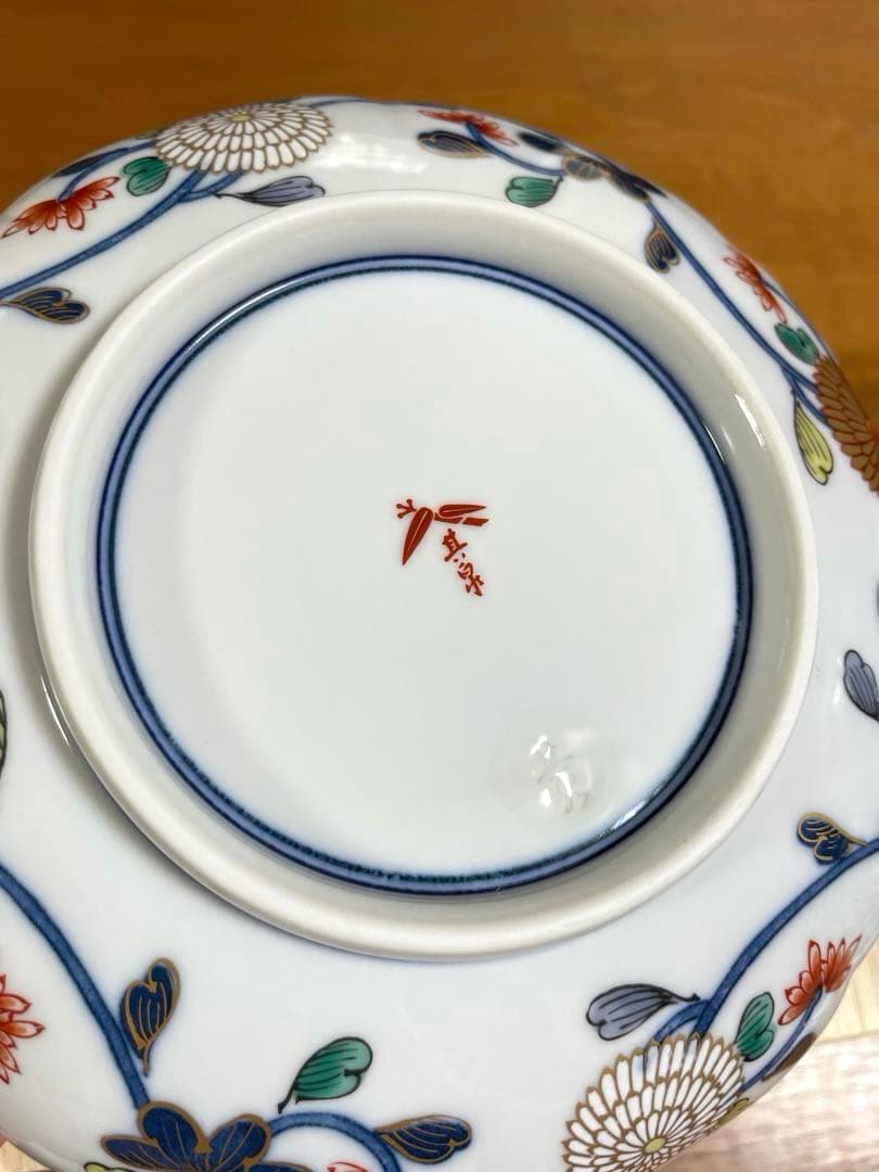 あ*ゅ様 琳派古伊万里様式　和皿揃5枚　木箱入有田焼 其泉窯 盛皿　新品未使用