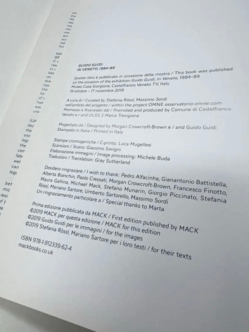 Guido Guidi In Veneto 1986-89 8x10 / 写真集