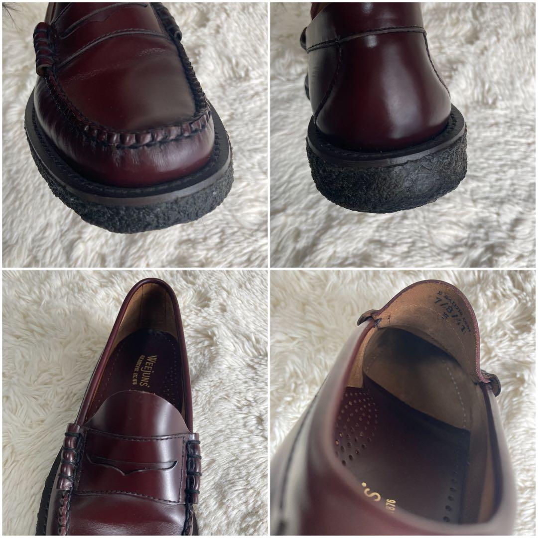 【美品】G.H.BASS Weejuns ローファー ブラウン レッド