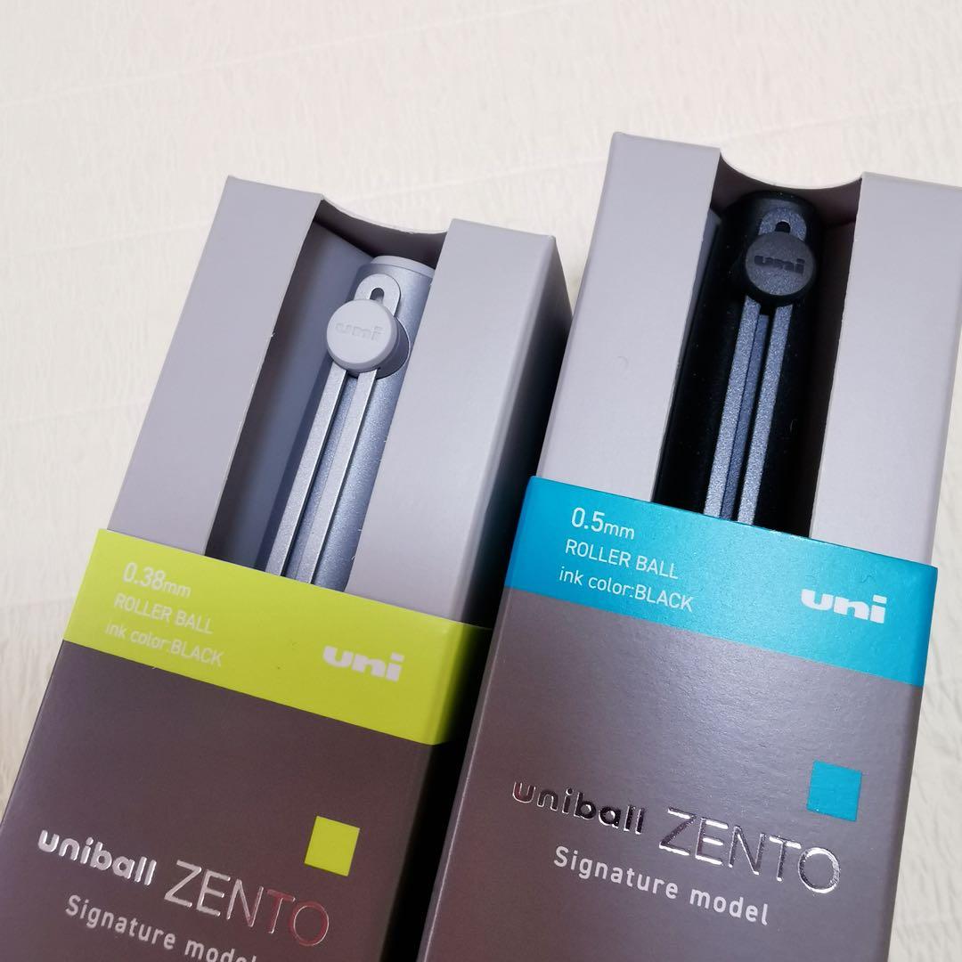 ✨ユニボールZENTO シグニチャーモデル0.38 & 0.5mm 2本セット✨