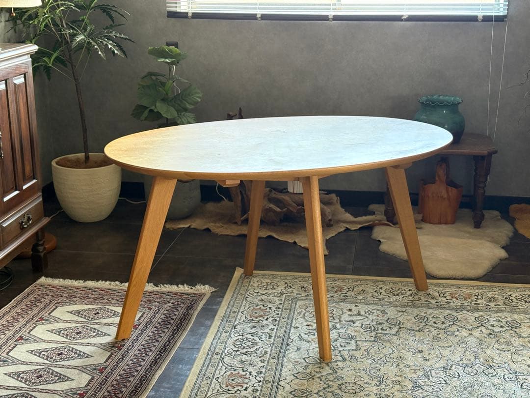 柏木工　KASHIWA ダイニングテーブル　オーバル型　ヴィンテージ　R