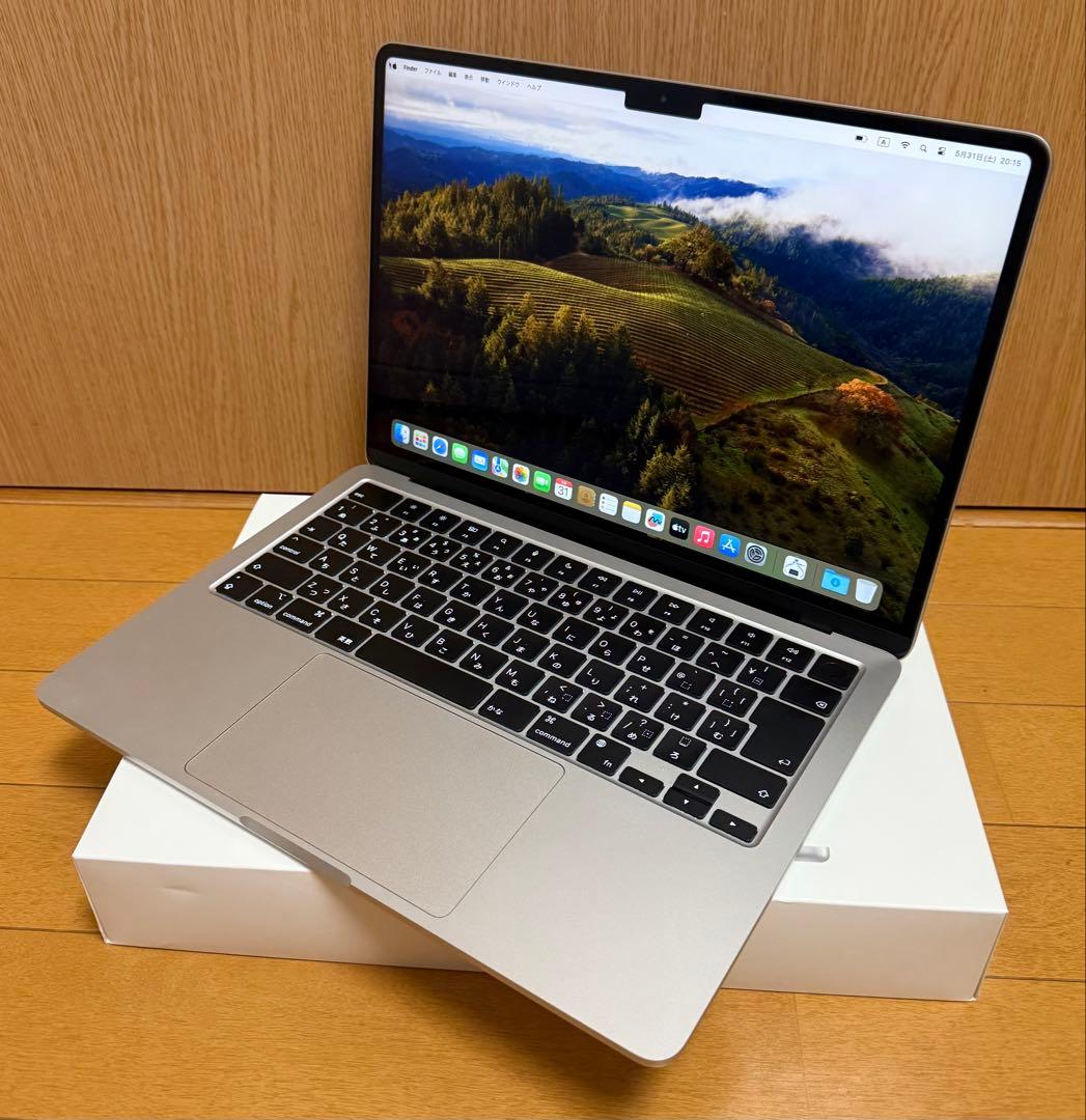 半使用近いMacbook Air M2-16-256-Office付き
