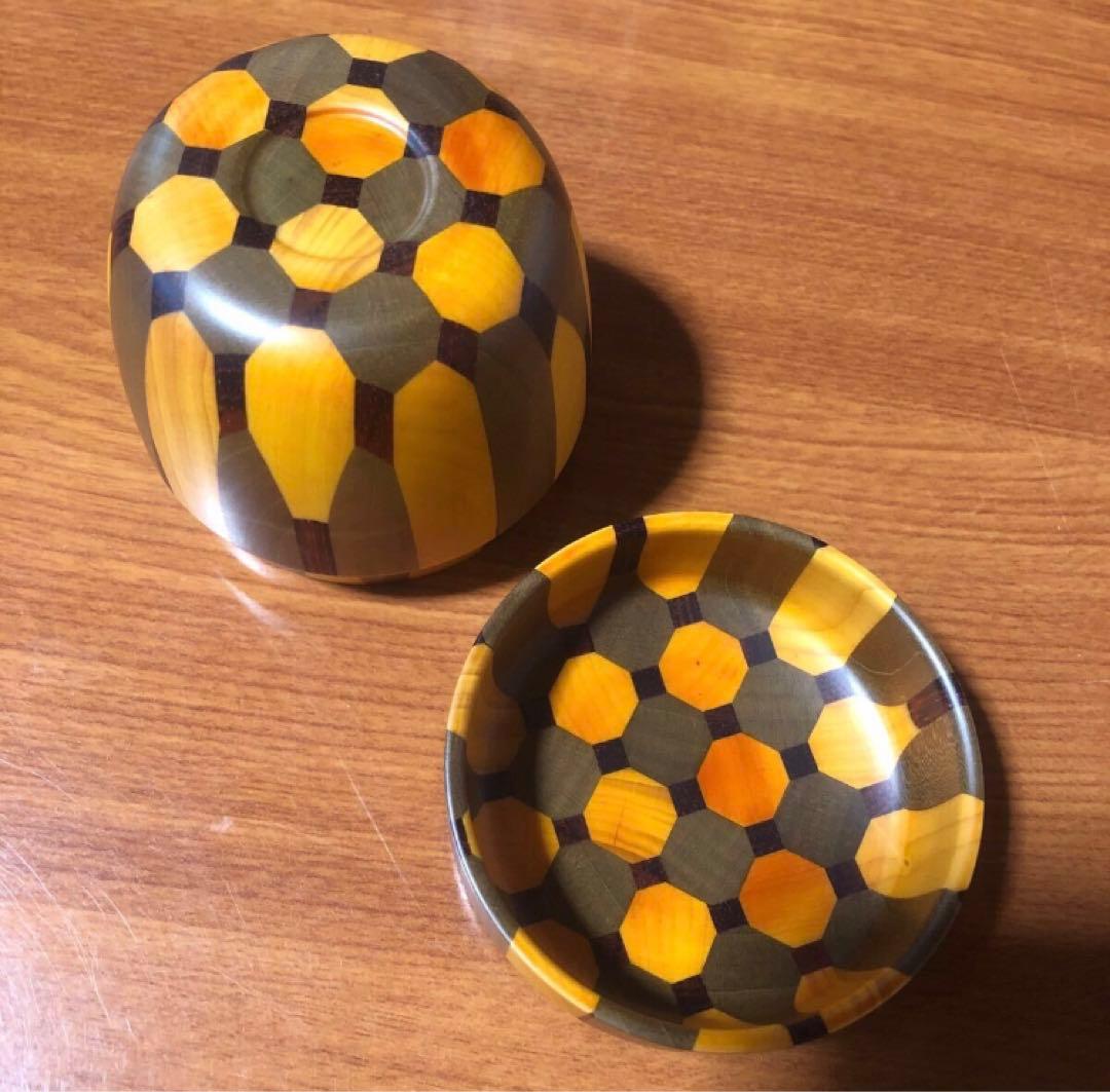 寄木細工 箱根細工 棗 無垢 なつめ 茶入れ 合子 茶道具 茶道 抹茶 茶筒