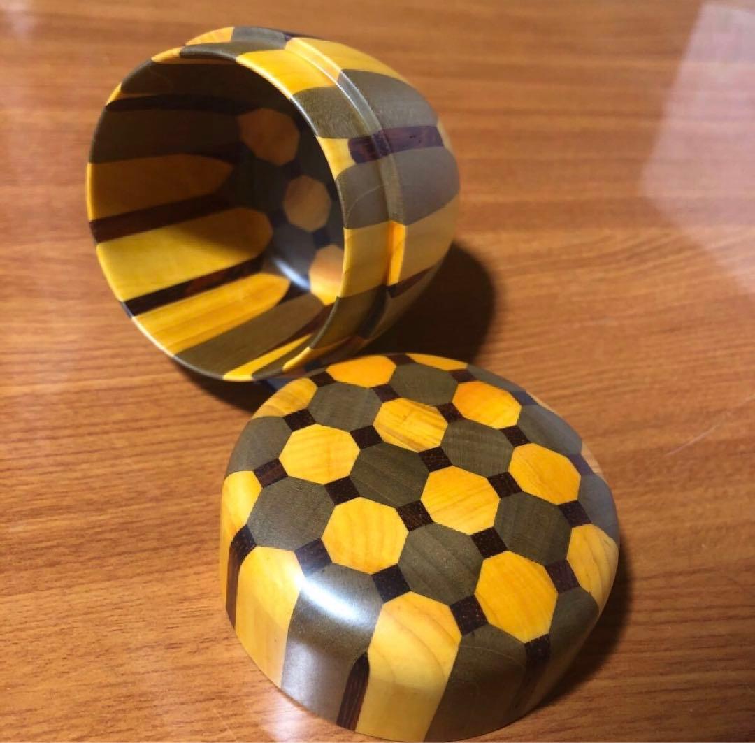 寄木細工 箱根細工 棗 無垢 なつめ 茶入れ 合子 茶道具 茶道 抹茶 茶筒