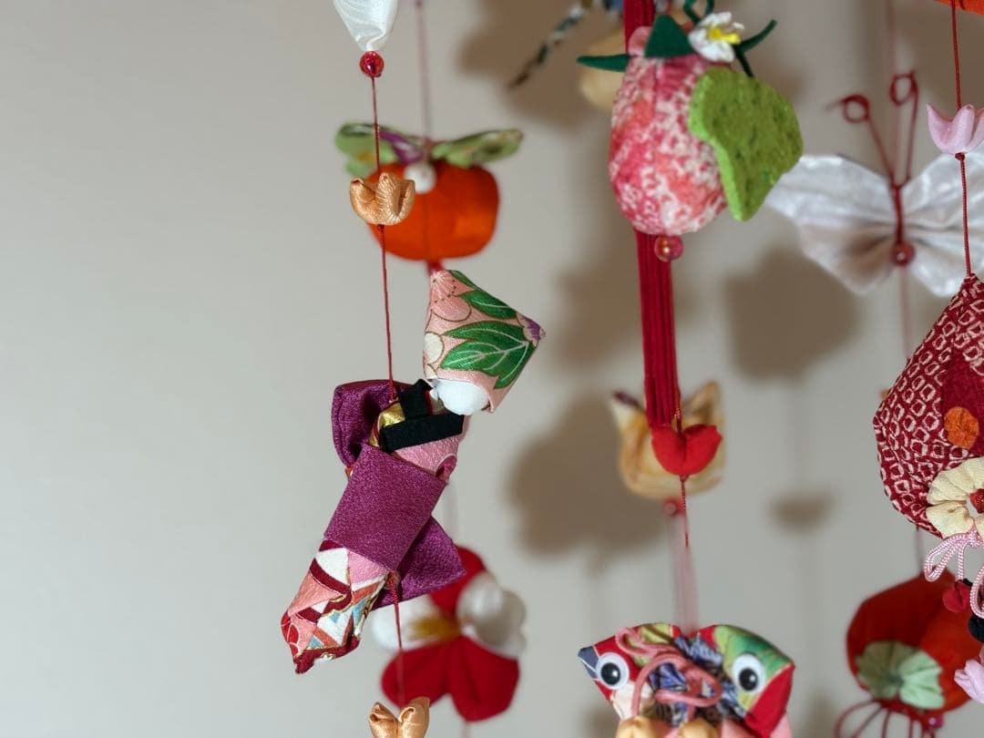 可愛いつるし雛No.175・ひな祭り・桃の節句・さげもん吊るし飾り・初節句飾り