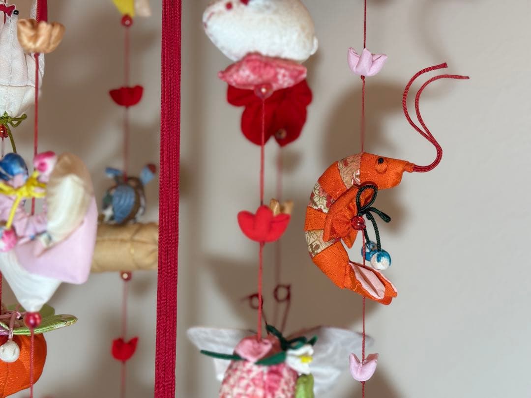 可愛いつるし雛No.175・ひな祭り・桃の節句・さげもん吊るし飾り・初節句飾り