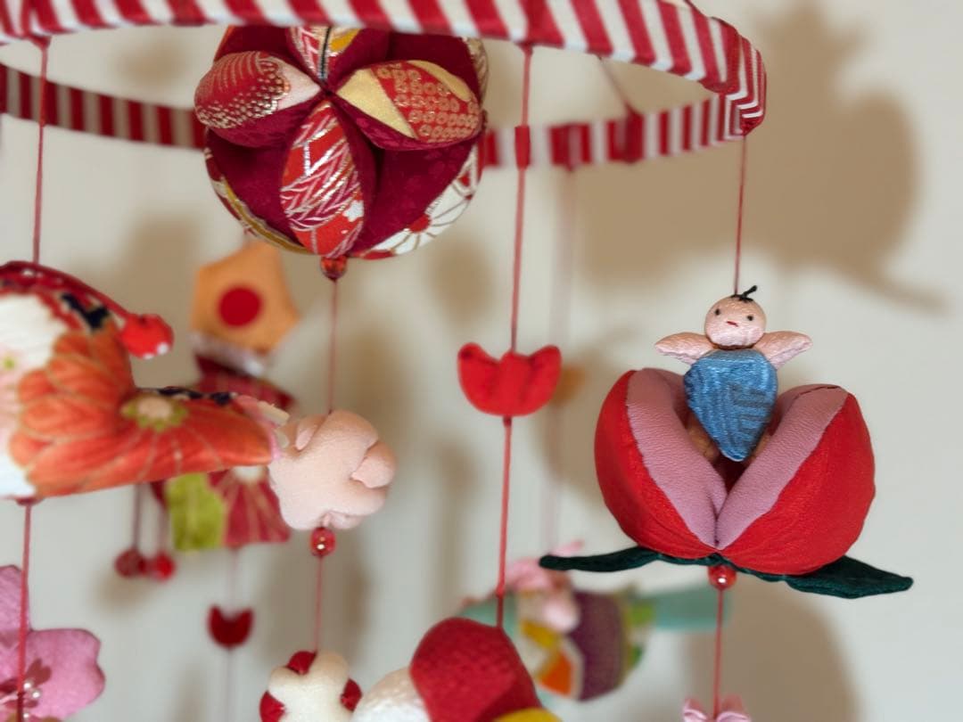 可愛いつるし雛No.175・ひな祭り・桃の節句・さげもん吊るし飾り・初節句飾り