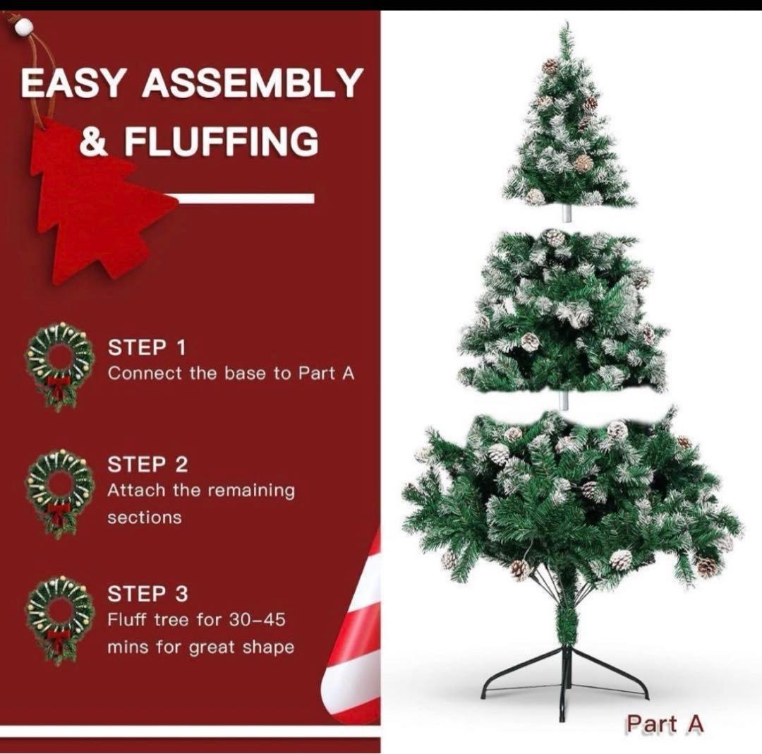 ‼️x'masツリー⭐️180cm オシャレ海外風ツリー