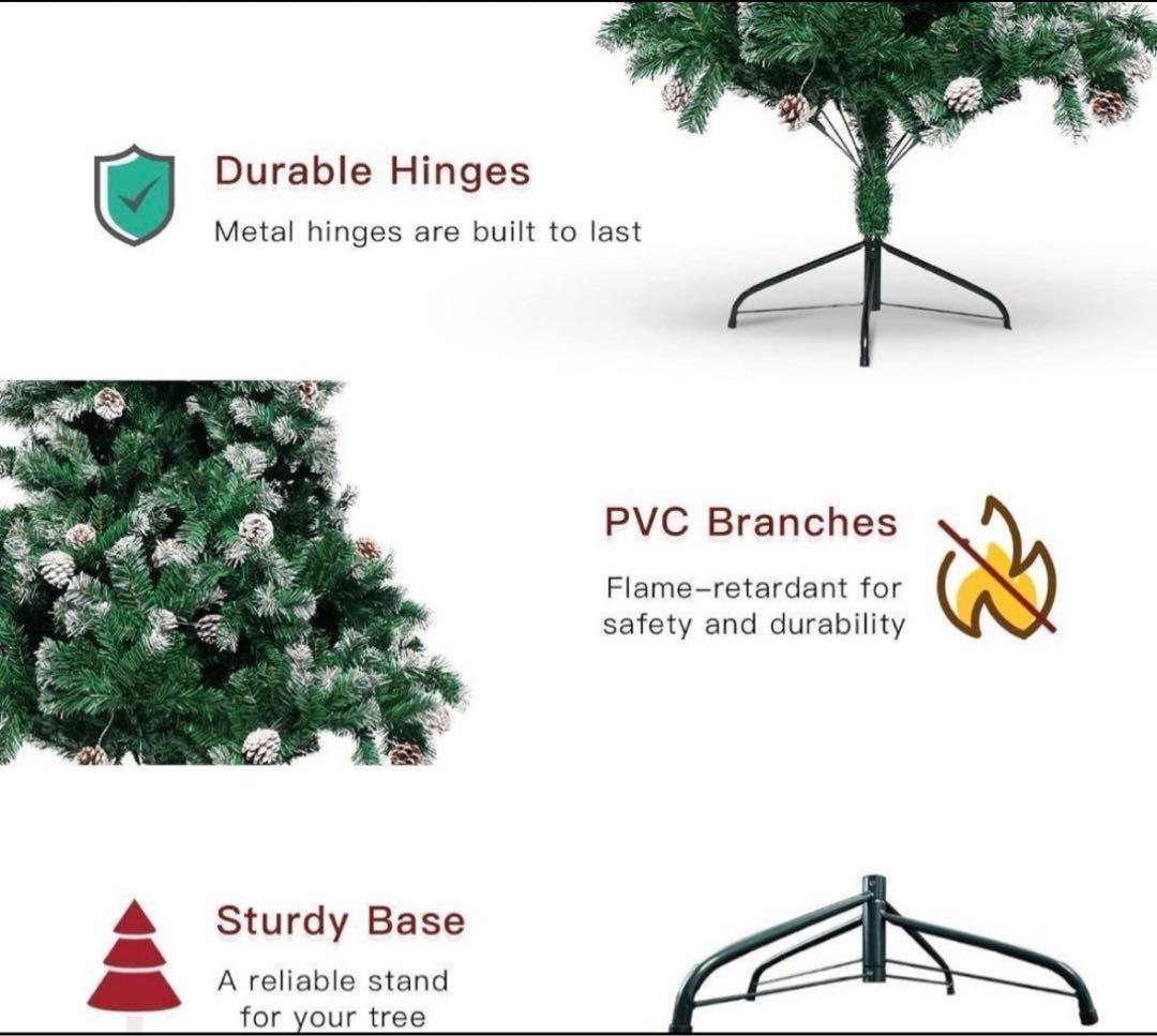 ‼️x'masツリー⭐️180cm オシャレ海外風ツリー