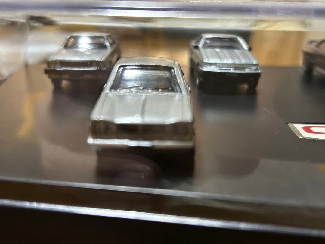 スカイラインGT-Rミニカー 6台セット 透明ケース付き