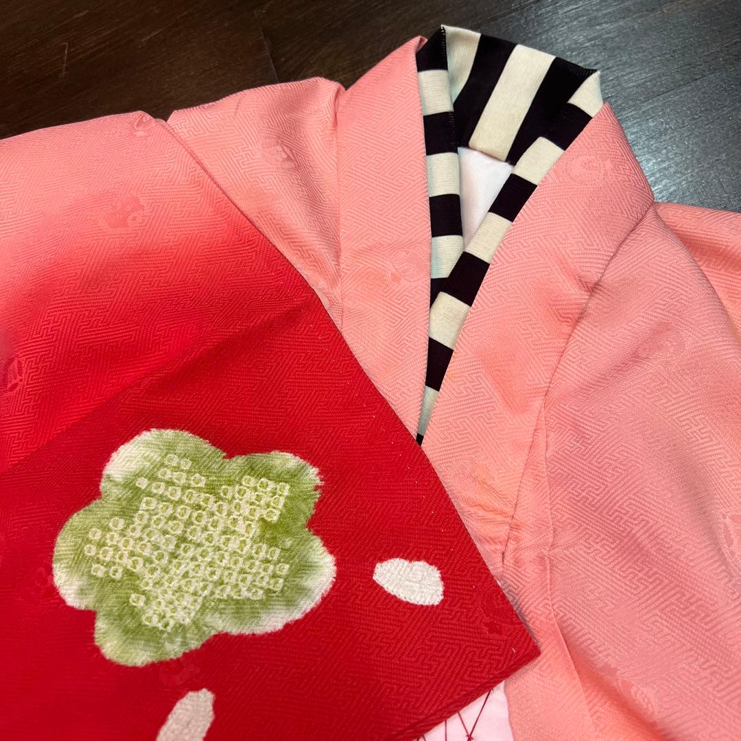 アンティーク 七五三 大正ロマン ハイカラ コーディネート 着物 フルセット正絹