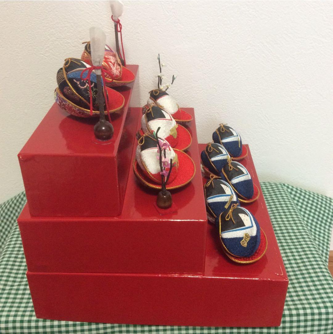 ちりめん貝雛 3段飾り