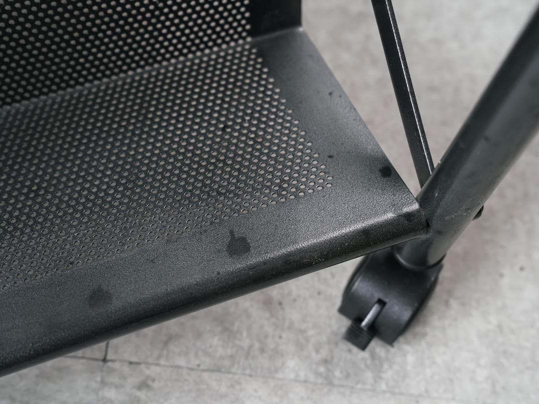 ヴィンテージ パンチングメタルラック/テーブル インダストリアル