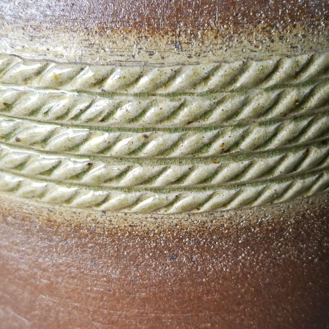 信楽焼傘立て  夏目型縄文 高さ４８cm