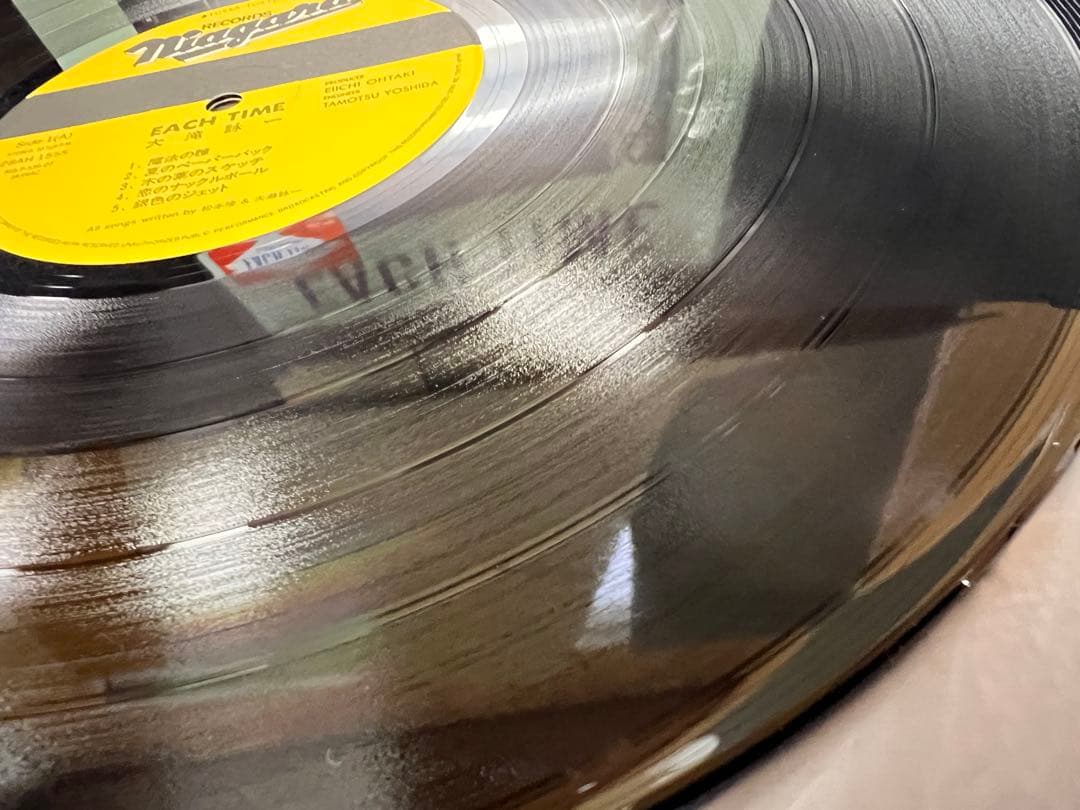 帯付・付属品完備　大滝詠一 EACH TIME LP 邦楽28AH-1555
