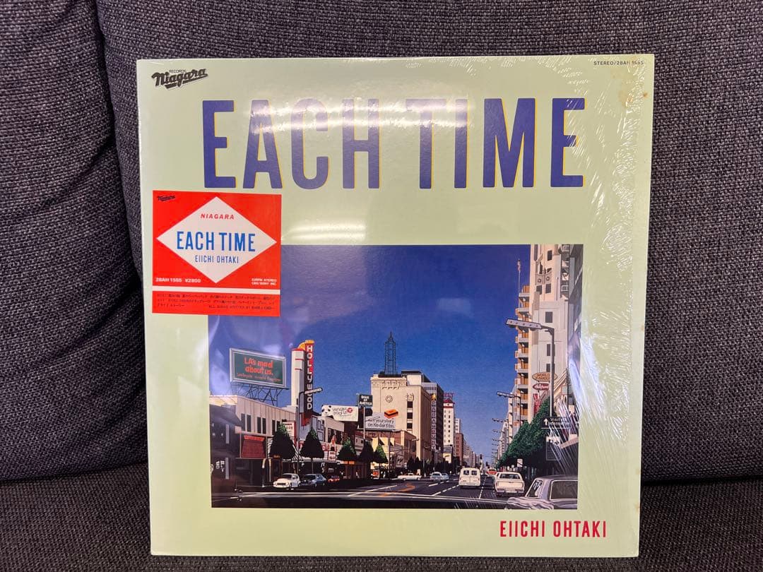 帯付・付属品完備　大滝詠一 EACH TIME LP 邦楽28AH-1555
