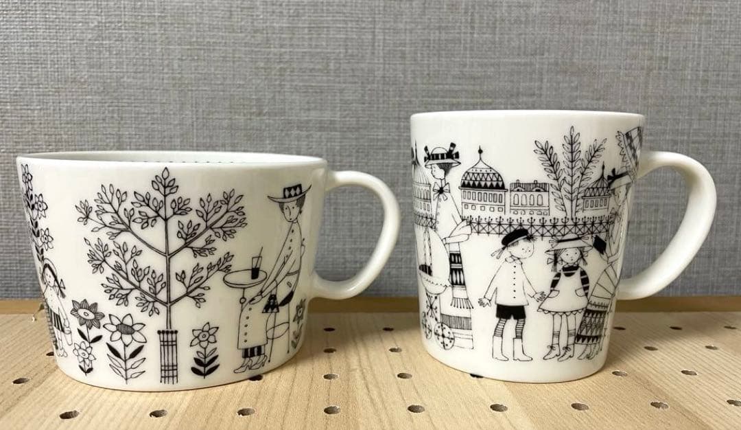 アラビア エミリア ４点セット マグ プレート 24cm 19cm