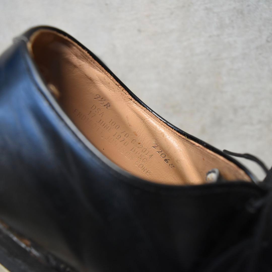 U.S.NAVY サービスシューズ 米軍実物 70年製 91/2R アメリカ海軍