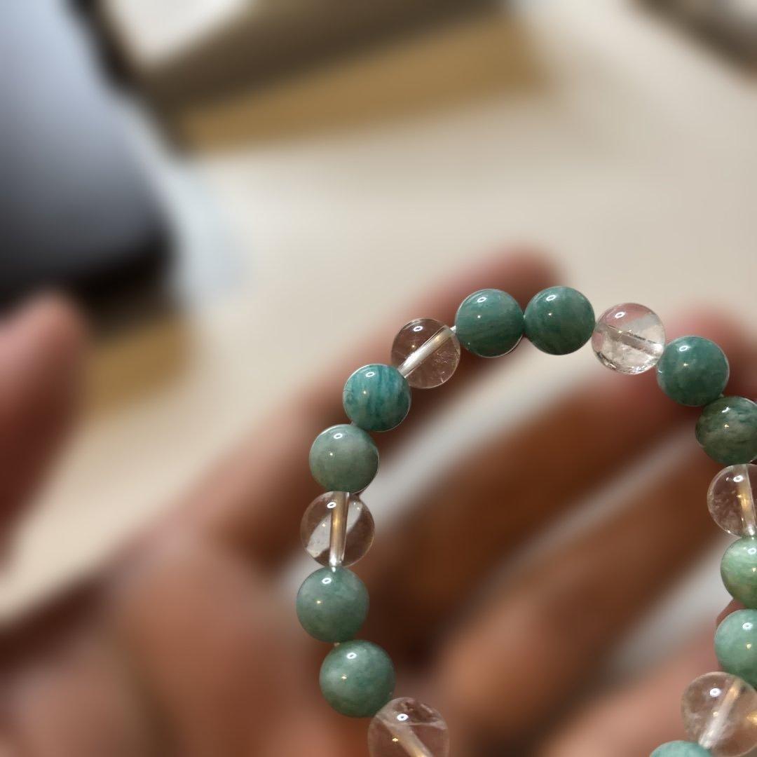 アマゾナイトとヒマラヤ水晶たん！ズンとくる！