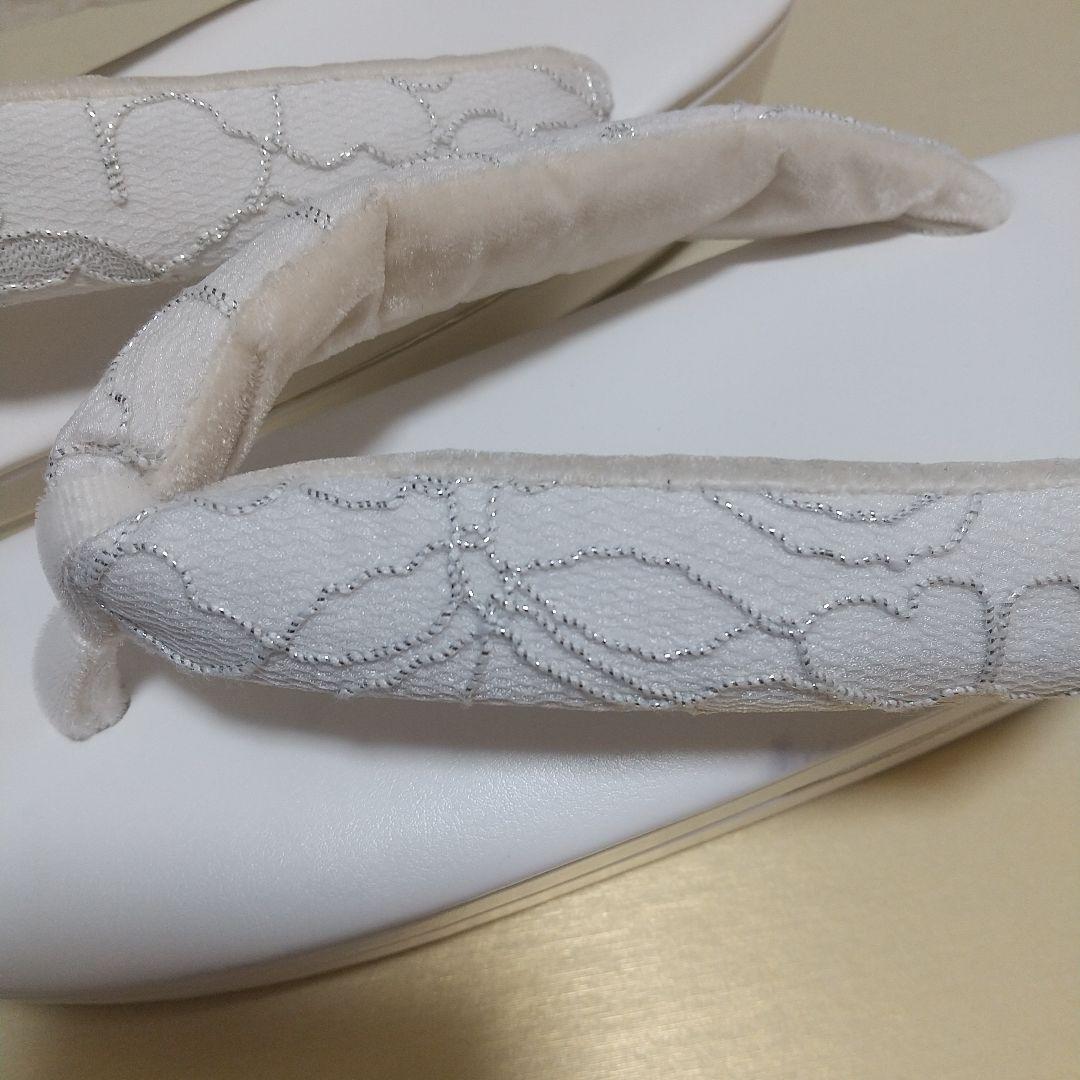 ホワイト 草履とバッグのセット リボン 成人式 卒業式 結婚式