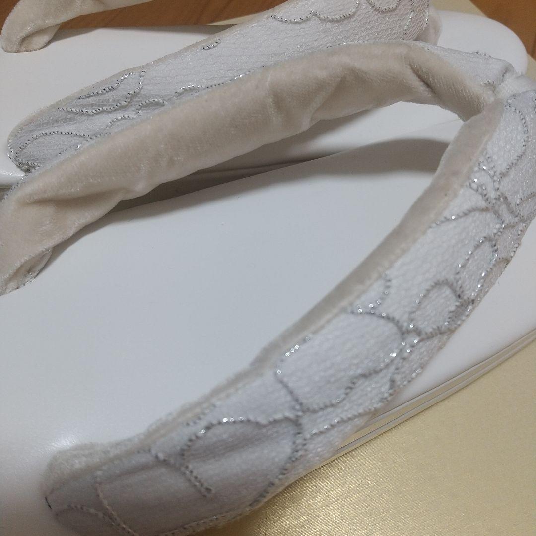 ホワイト 草履とバッグのセット リボン 成人式 卒業式 結婚式