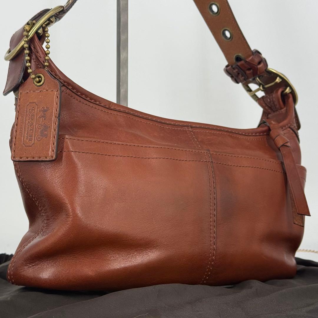 COACH オールドコーチ ワンショルダー ショルダーバッグ レザー ブラウン