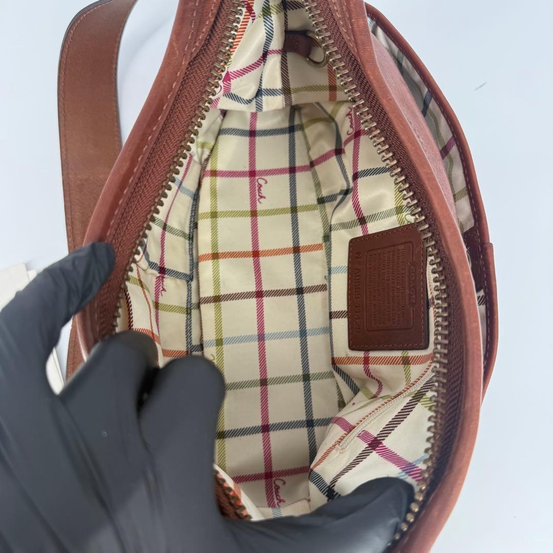 COACH オールドコーチ ワンショルダー ショルダーバッグ レザー ブラウン