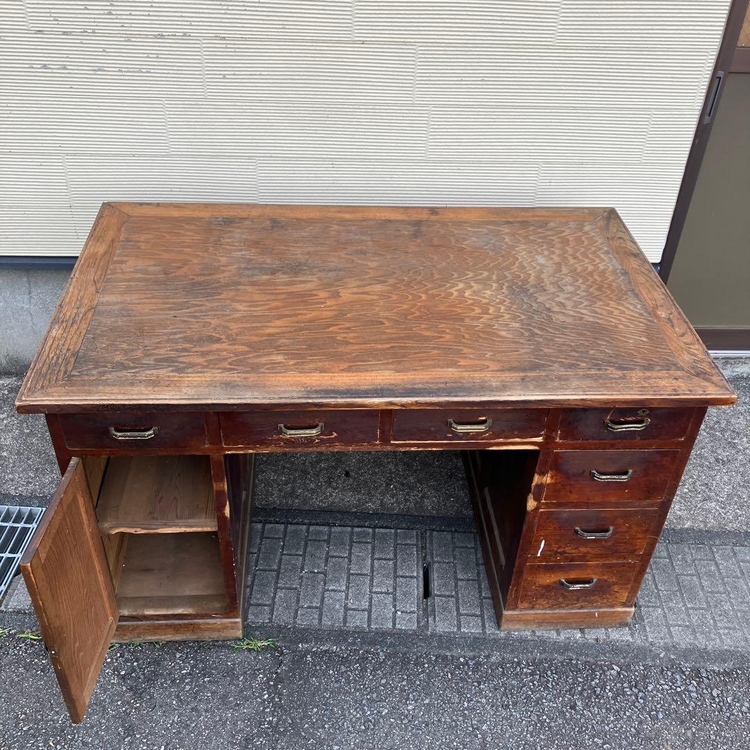 アンティークデスク　レトロ　机　店舗什器　ディスプレイ　レア