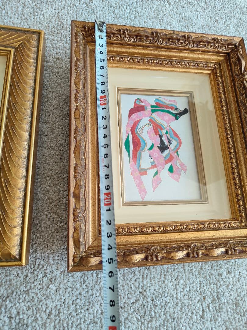 【貴重】アンティークゴールド装飾フォトフレーム額縁