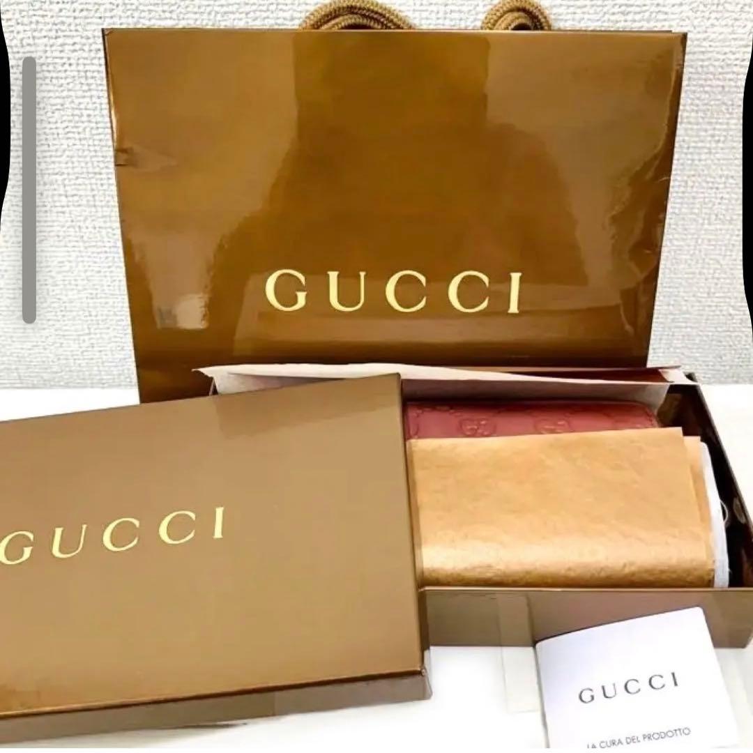 【美品・箱付】GUCCI グッチ長財布 GGTWINS GGツインズ ロゴ