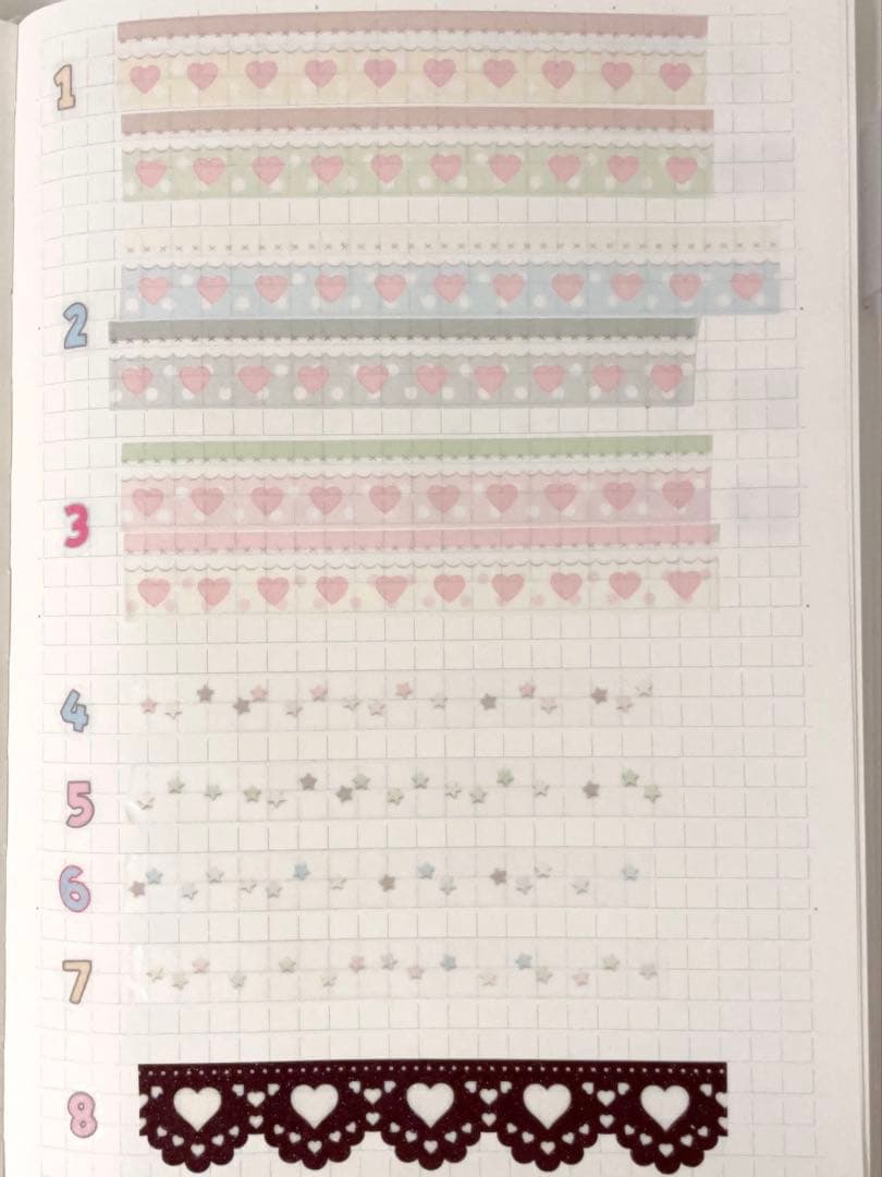 韓国作家 マスキングテープ 切り売り mering テープ y2k シール