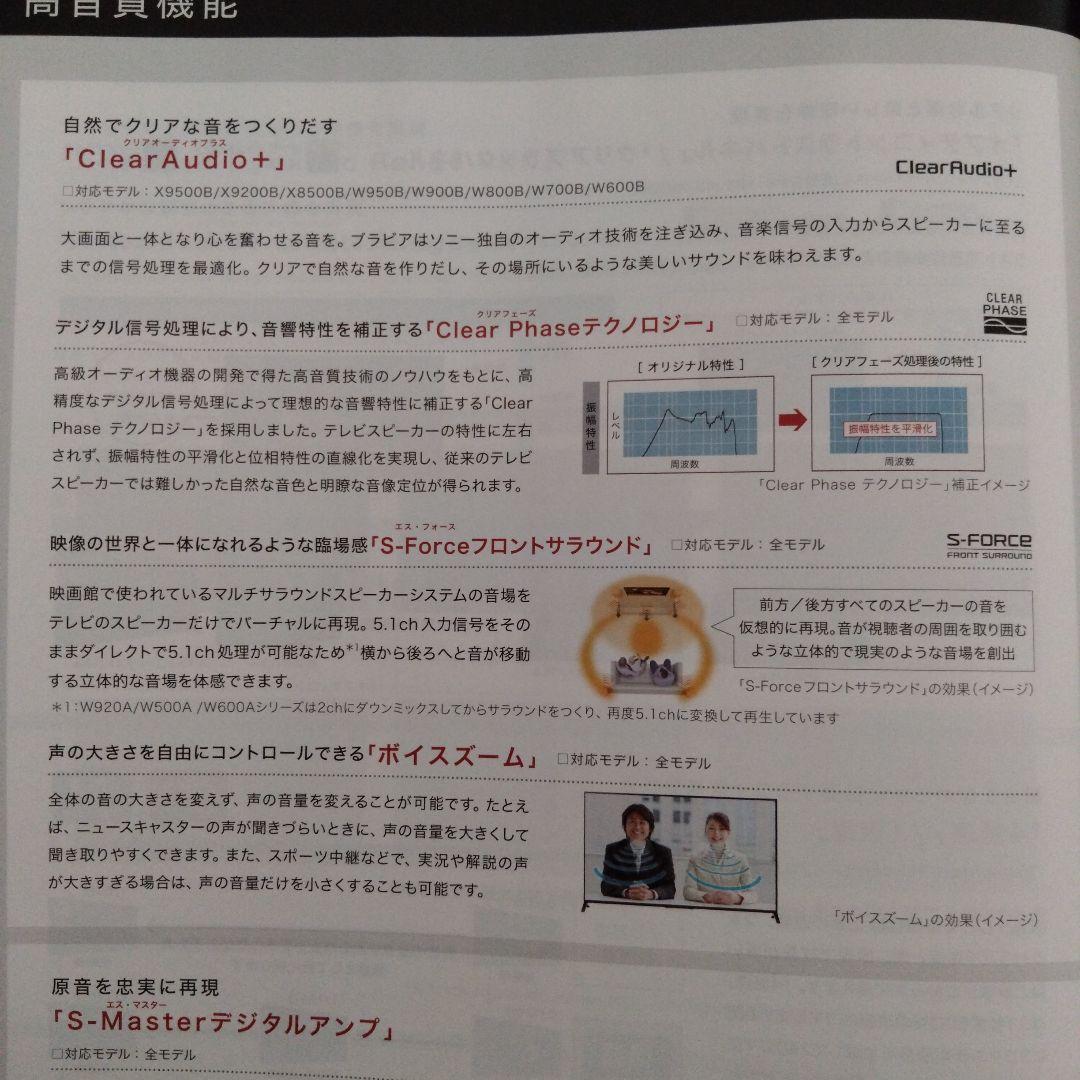 SONY BRAVIA KD-65X920B 65インチ液晶テレビ　4K