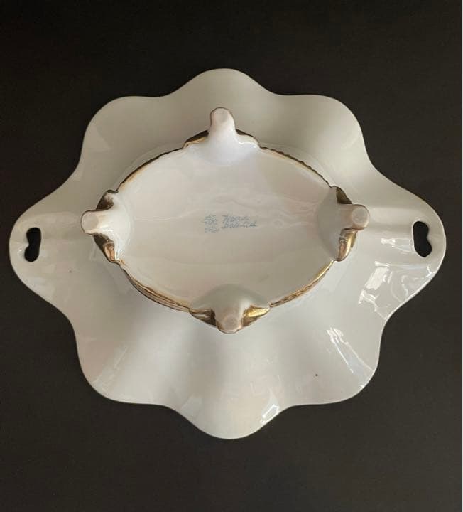 オールドノリタケ　脚付き菓子鉢