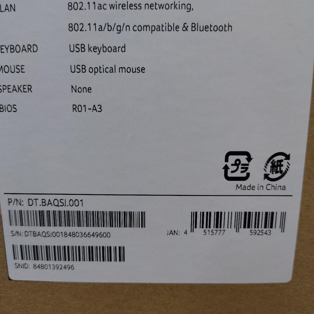 新品未開封品　acer（エイサー） Aspire XC デスクトップPC