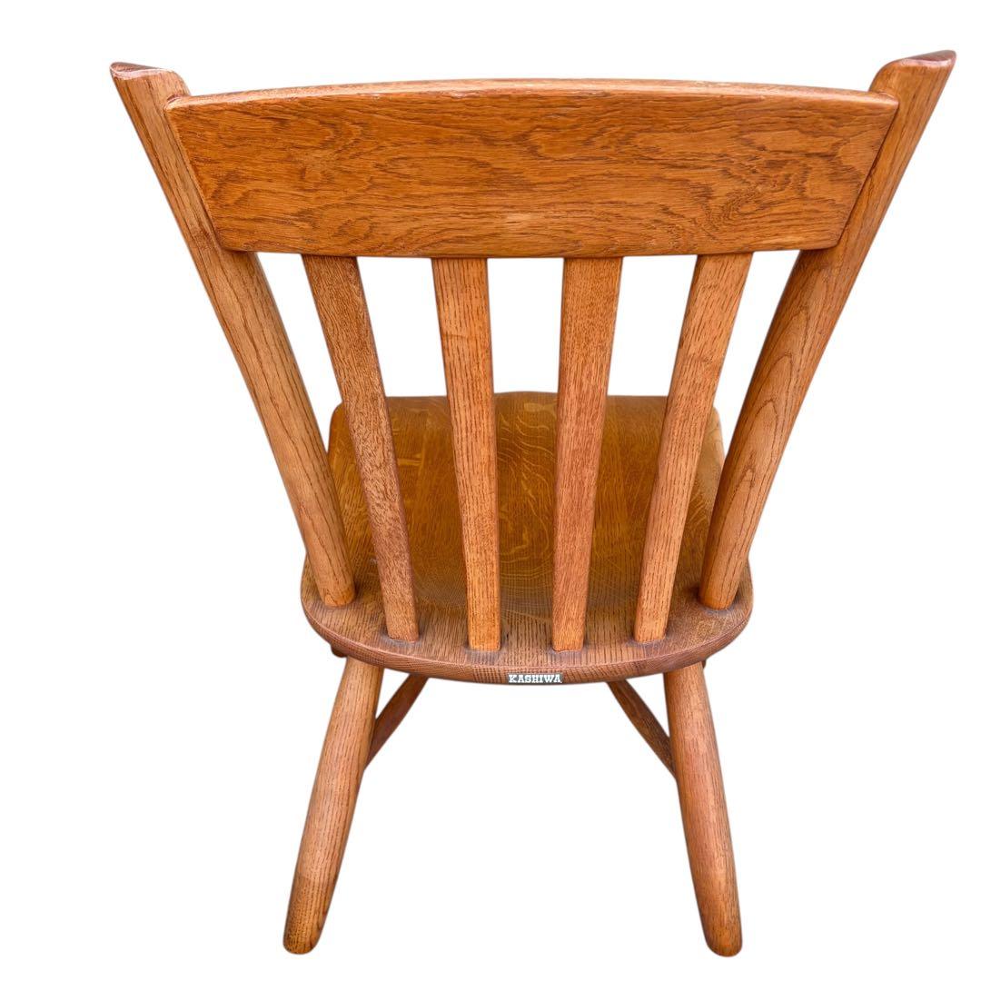 美品 柏木工 無垢材 ウィンザーチェア ダイニング ボウバック 2脚セット②