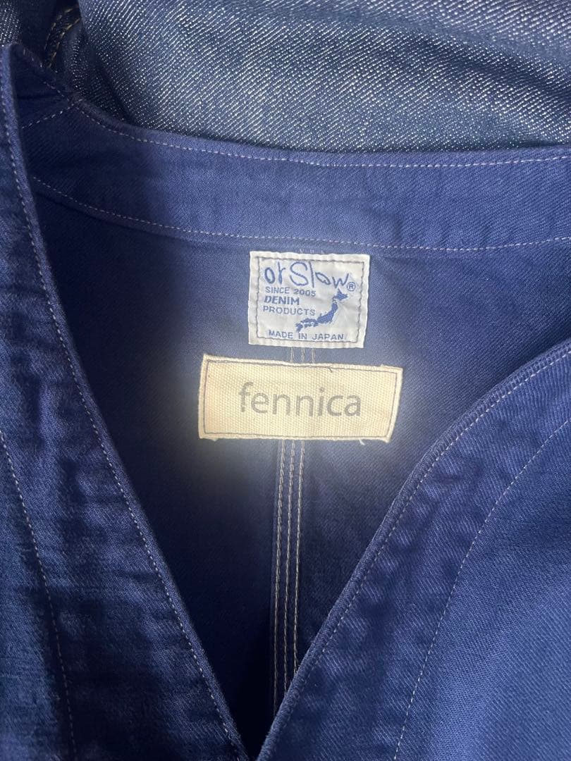 orslow × fennica ノーカラーエンジニアジャケット