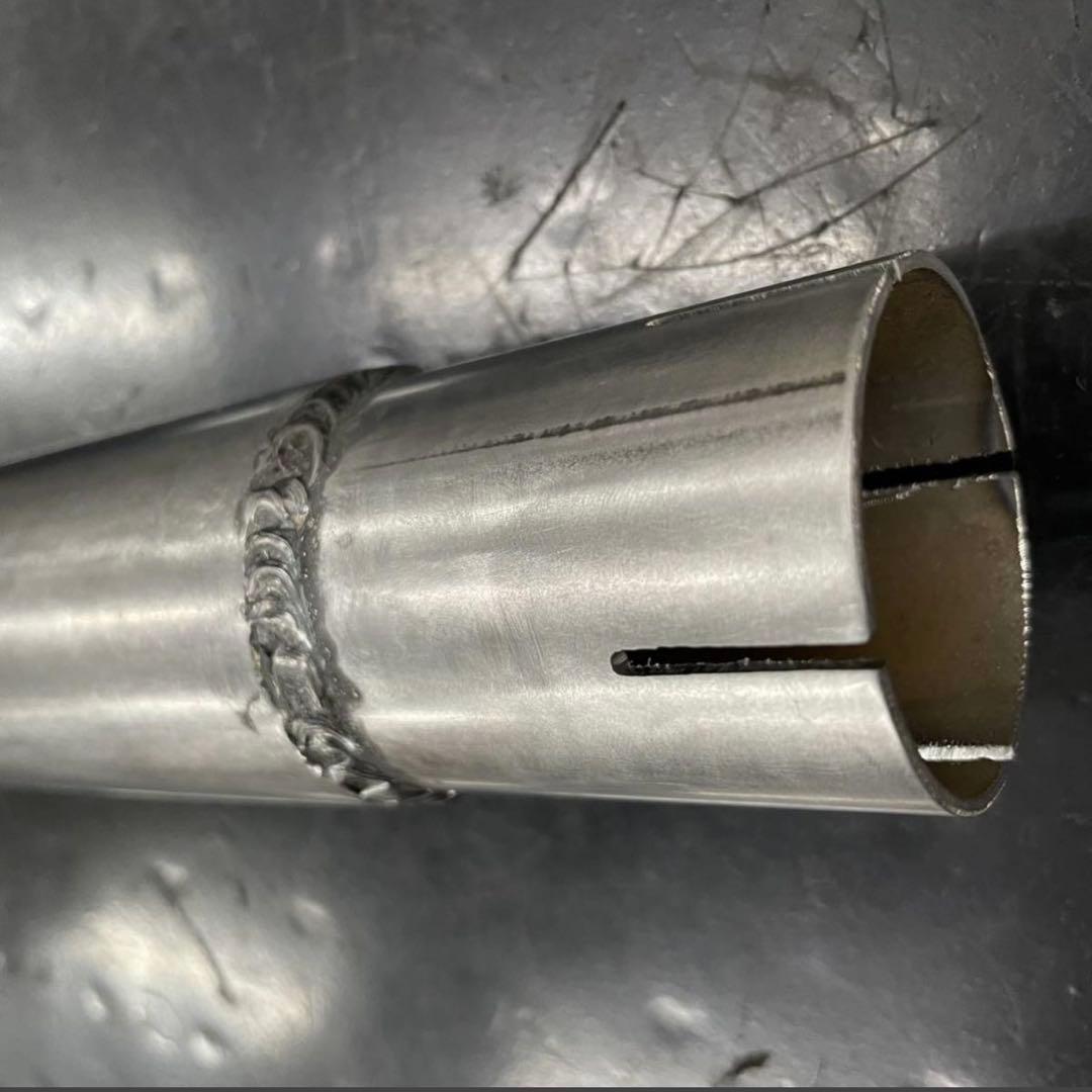 SR400 ワンオフヨシムラ風ショート菅　スリップオン　ポン付け