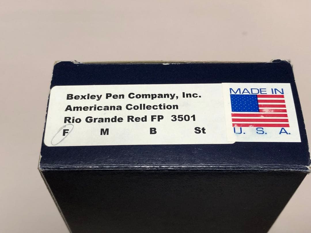 BEXLEY 赤 万年筆 専用ケース付き