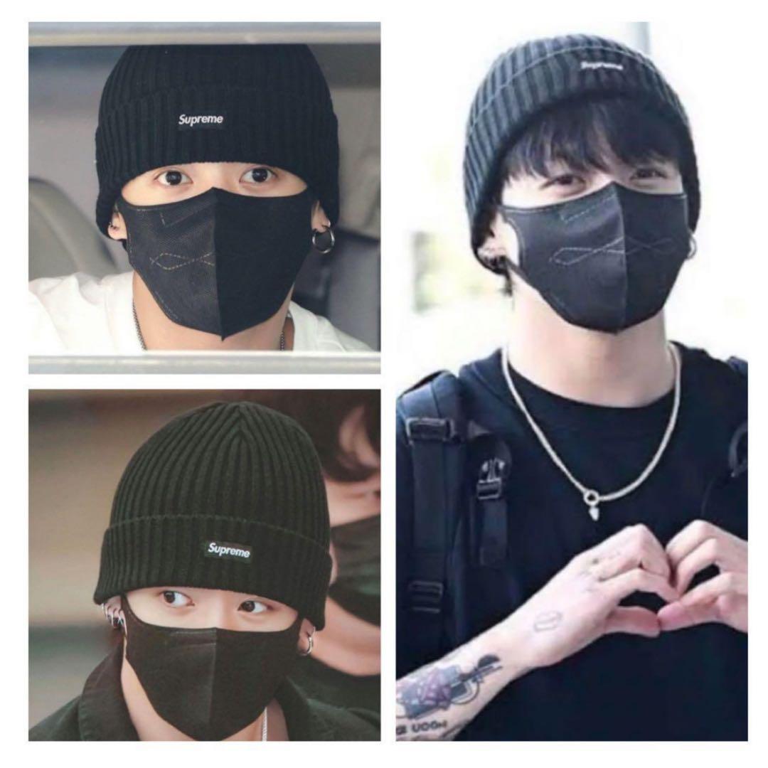 新品未使用　シュプリーム　オーバーダイド　ビーニー　ブラック　定番品