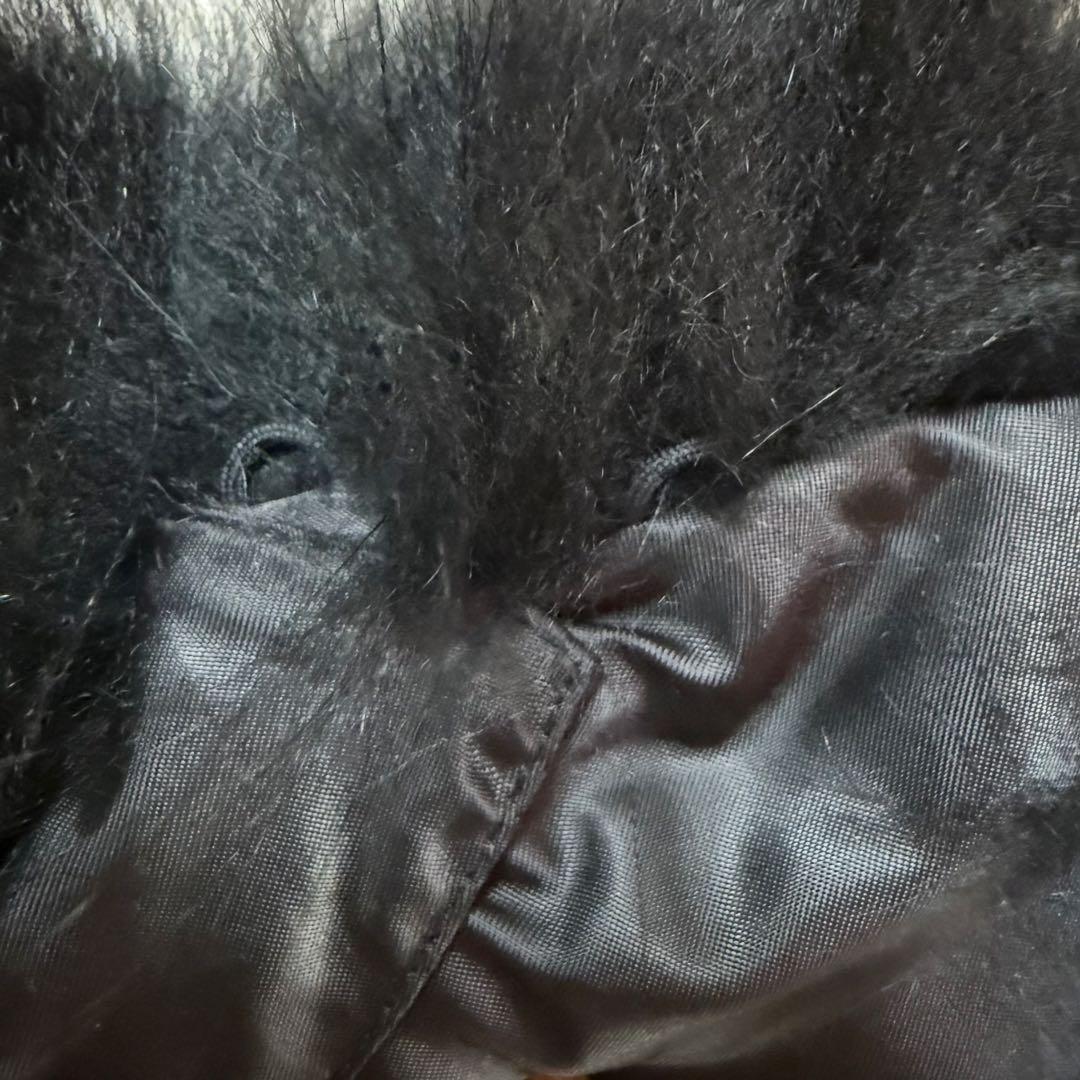 【ロイヤルパーティー】ファー付きポンチョコートFブルーフォックス スナップボタン