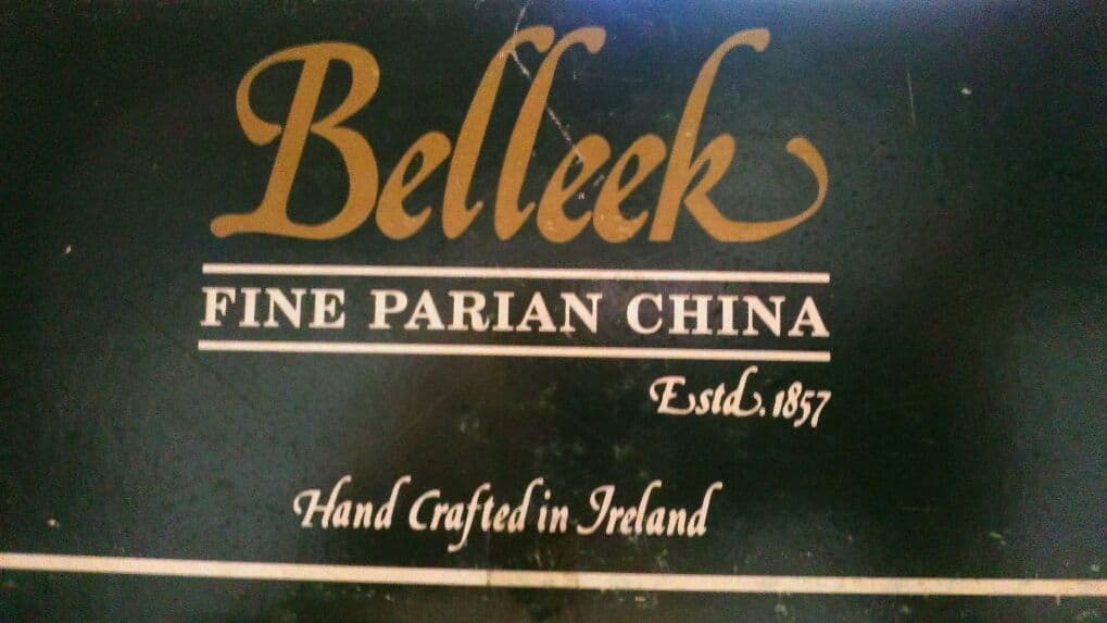 Belleek ベリーク　一点物バスケット　インチャンテドアイル