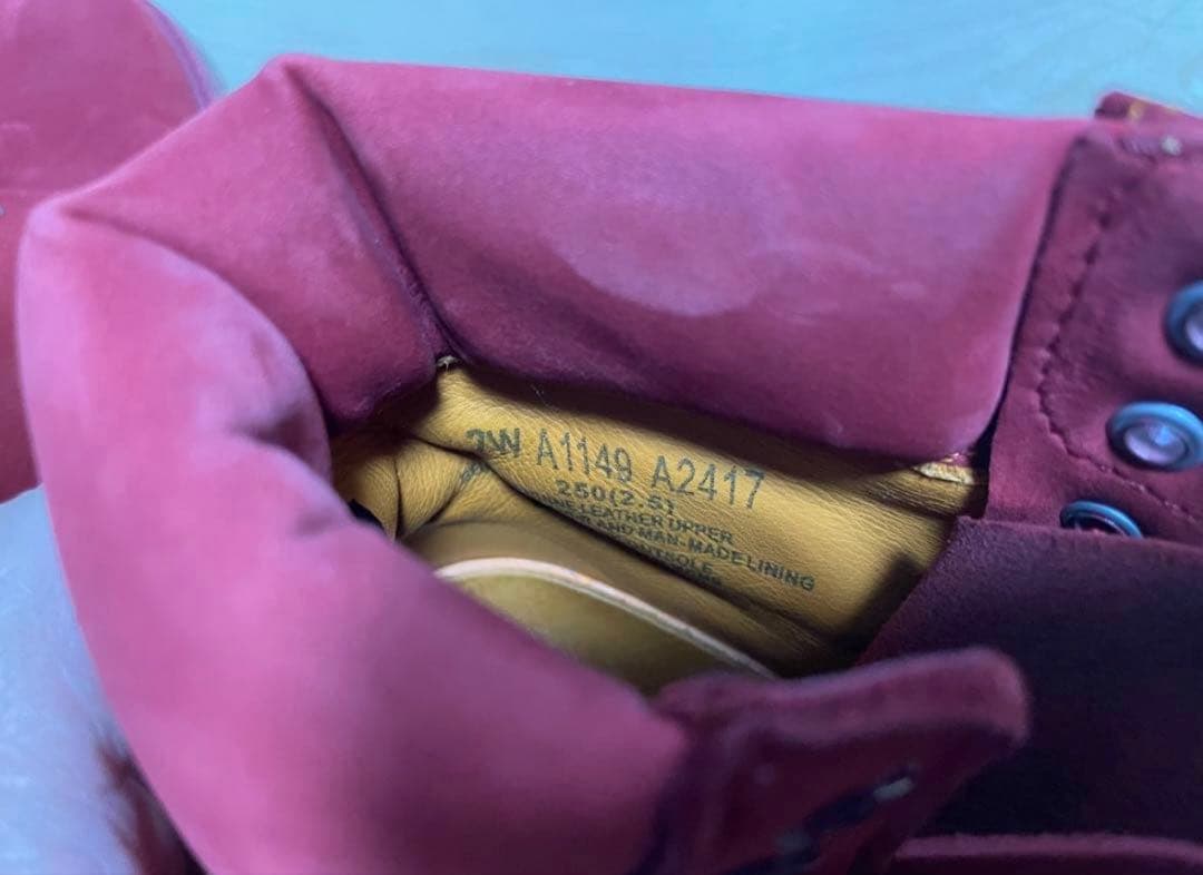 Timberlandブーツ 赤 レッド