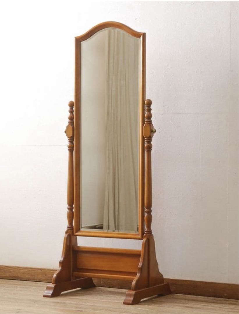 ヴィンテージ限定品 横浜ダニエル木製スタンドミラー