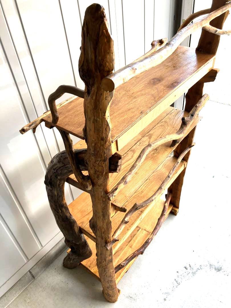 流木本棚4段ハンドメイド