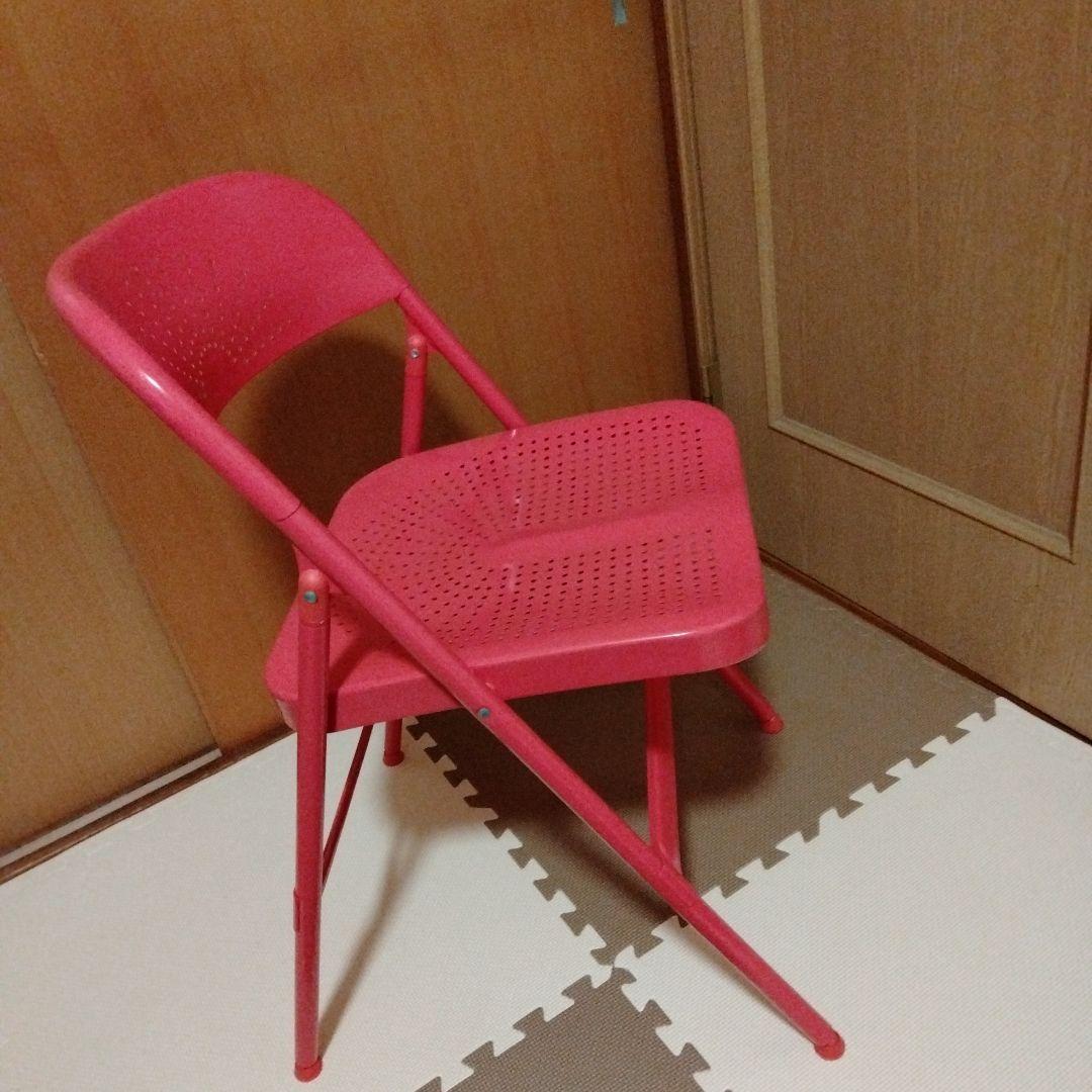 レア　廃盤品　IKEA　イケア　FRODE フローデ　赤　チェアー　折り畳み椅子