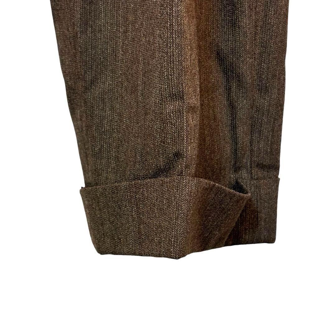 ヴィンテージ　スーツ　セットアップ　90s　セレモニー　成人式　ダークブラウン