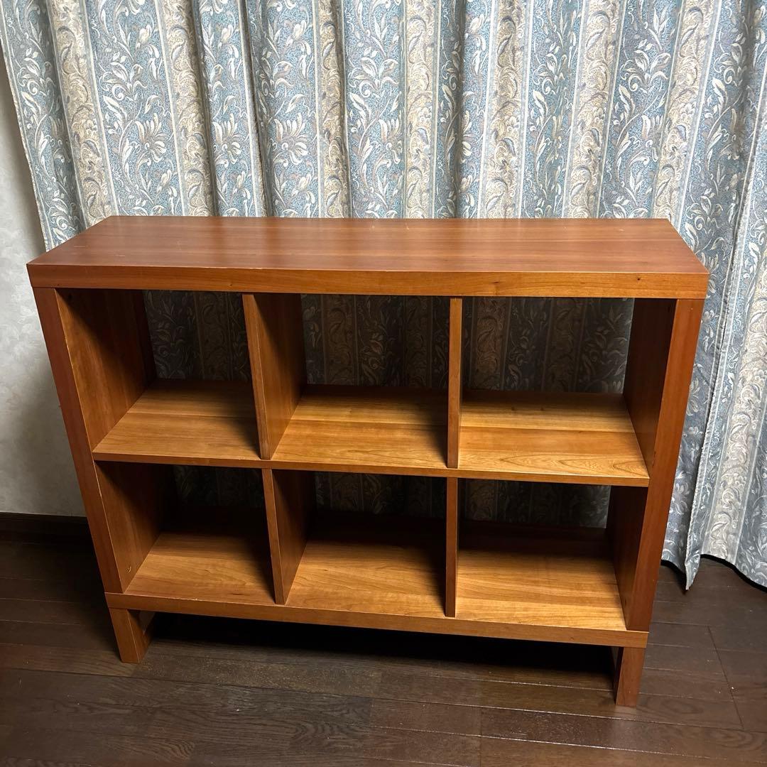 【良品】unico ヴァリエ オープンシェルフ チェリー材