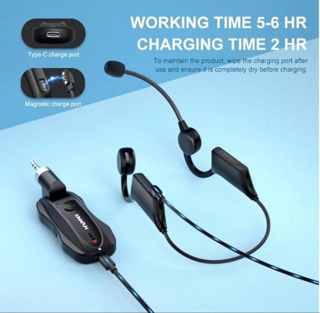 ✨️新品✨️KIMAFUN 完全防水ワイヤレスマイク 2人用 KM-GWP92