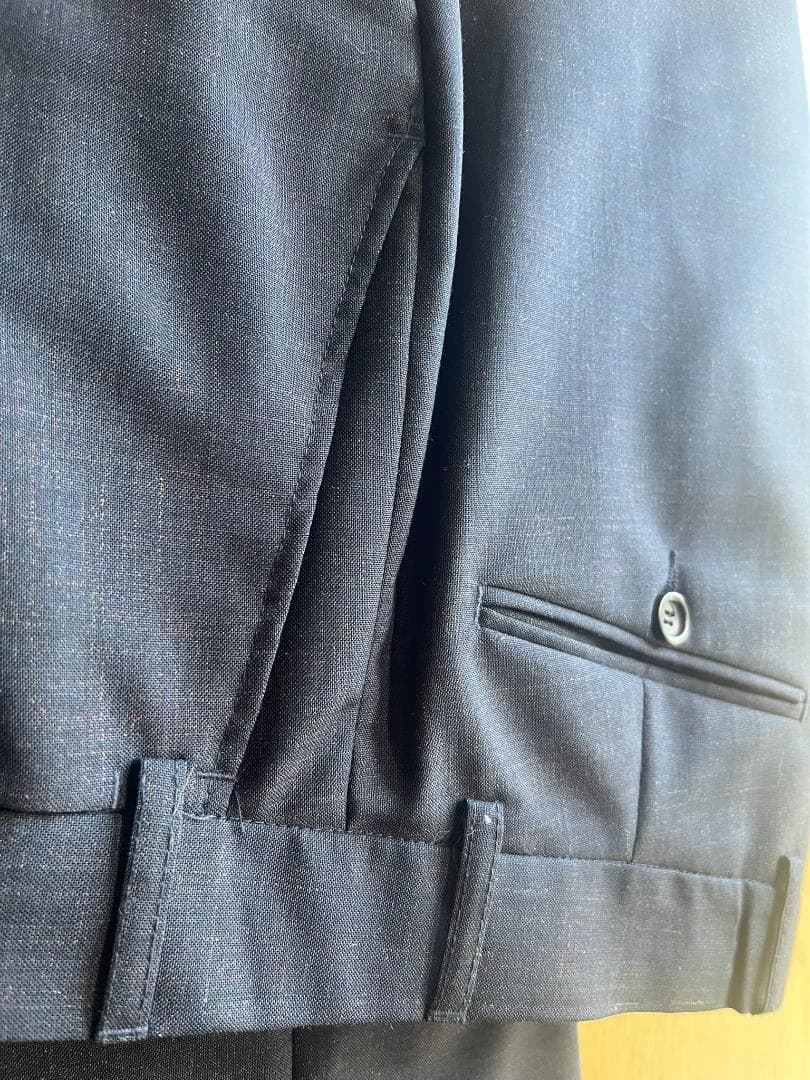 OUR LEGACY NAVY×RAINBOW モヘア混ウール スーツ 46