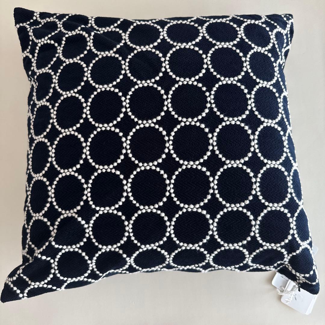 正規品 ミナペルホネン タンバリン クッション 大 コーデュロイ navy